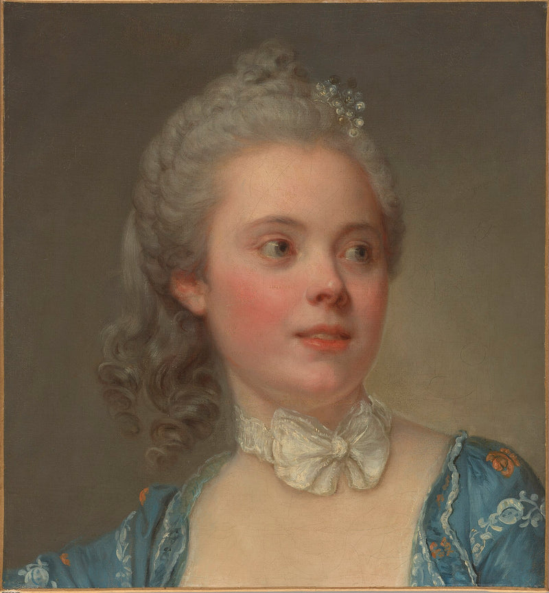 Genç Bir Kadının Portresi - Jean-Baptiste Greuze