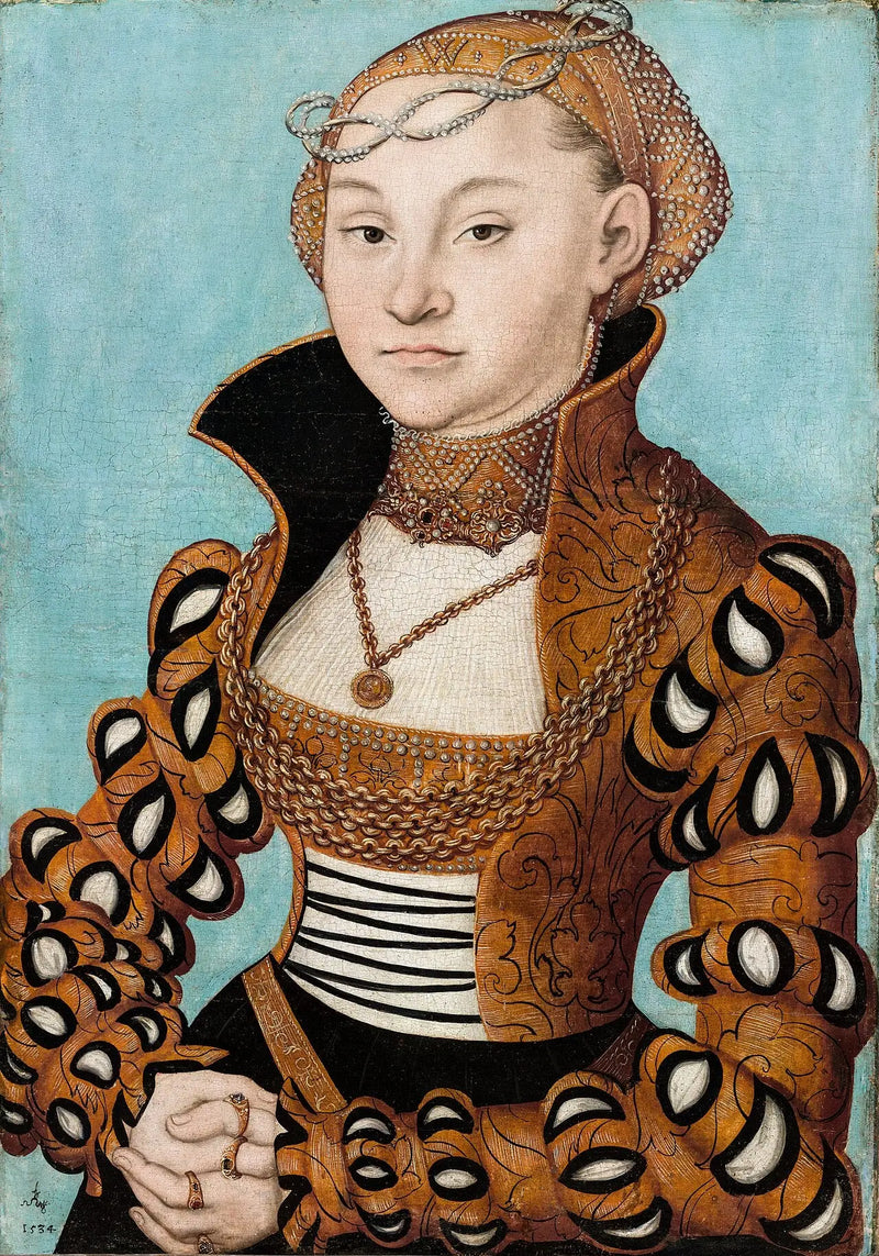 Sakson asil bir hanımefendinin portresi - Lucas Cranach the Elder