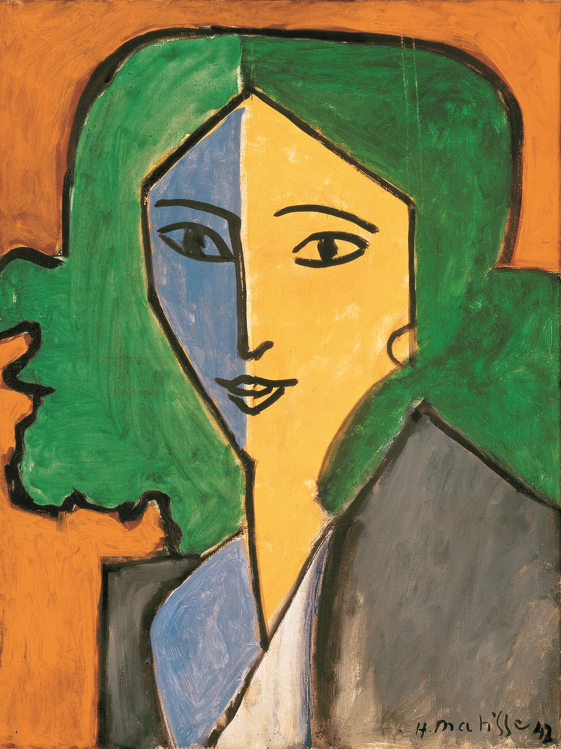 Reproduction du tableau « Portrait de Lydia Delectorskaya - Henri Matisse » par Alpha Reproduction en peinture à l’huile