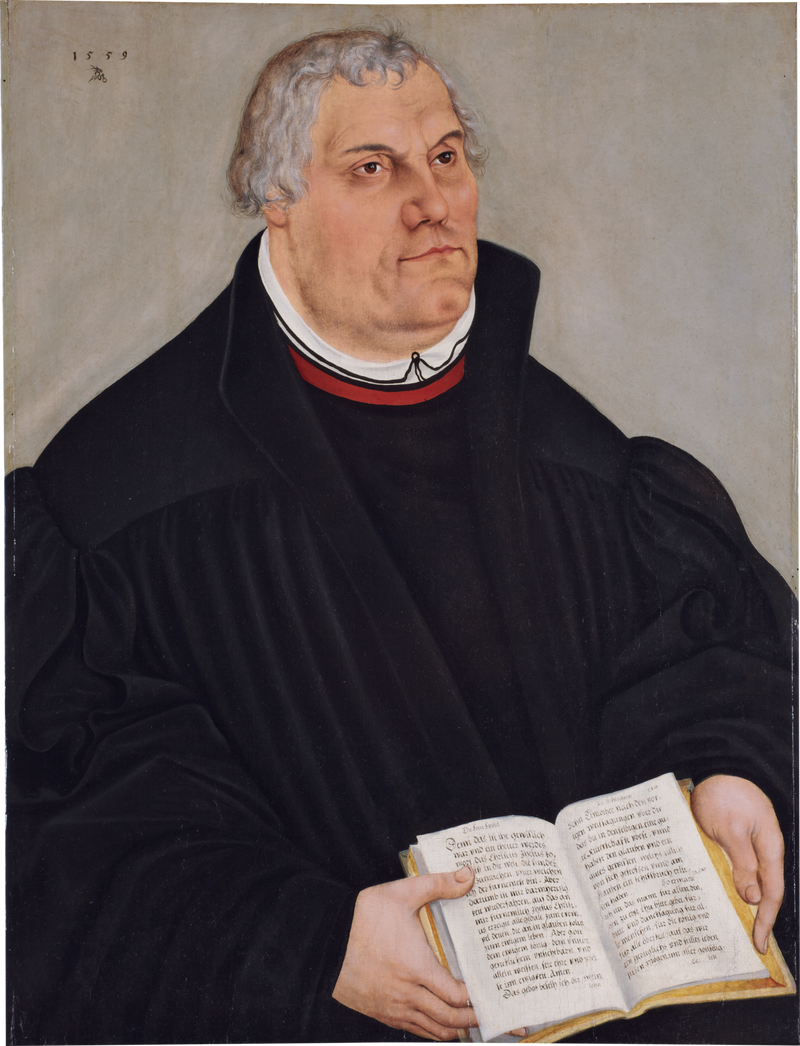 Martin Luther Portresi - Lucas Cranach the Elder