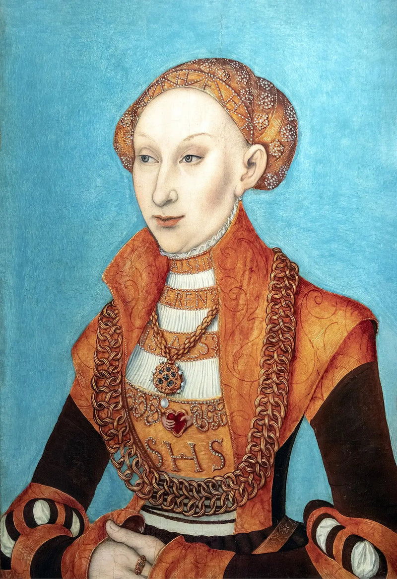 Sibylle de Clèves portresi, Saksonya Elector - Lucas Cranach the Elder