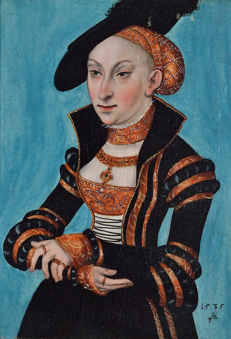 Sibylle de Saxe Portresi - Lucas Cranach the Elder