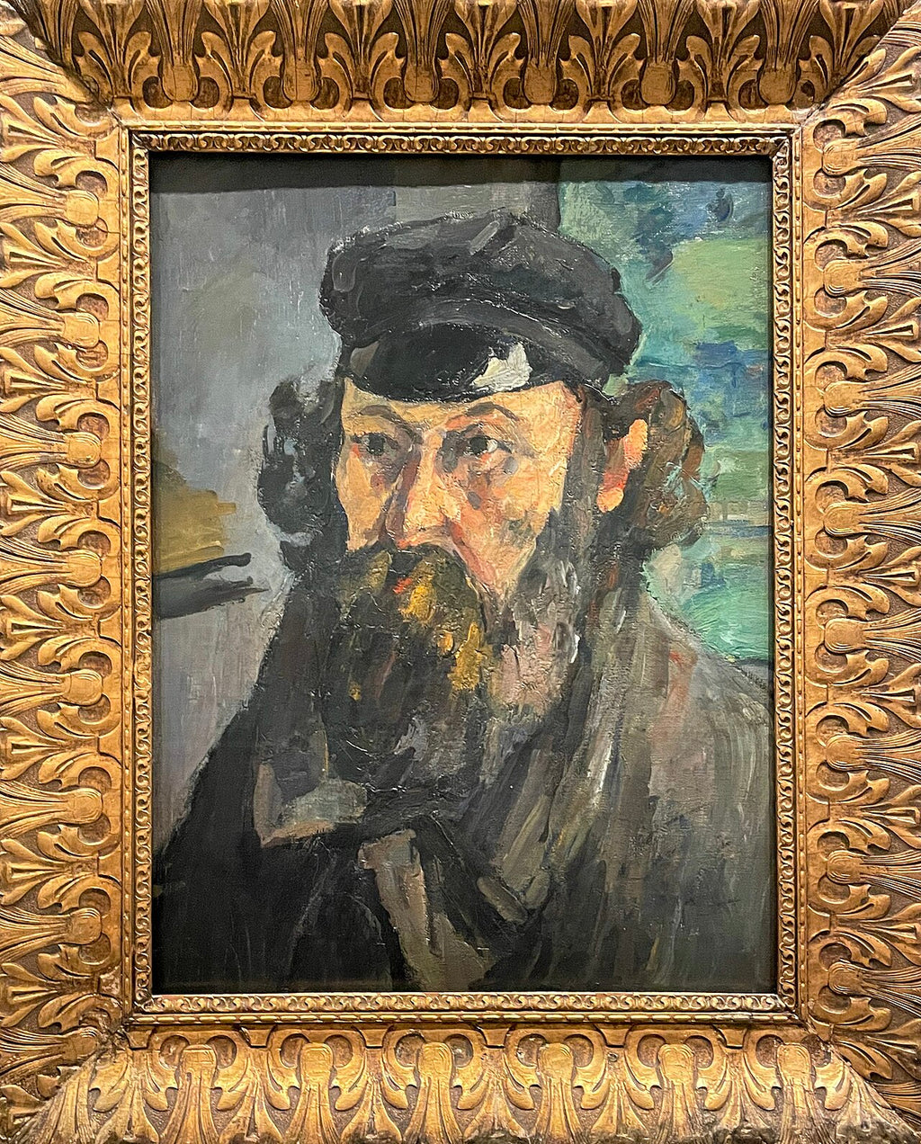 Şapkalı Sanatçının Portresi - Paul Cézanne