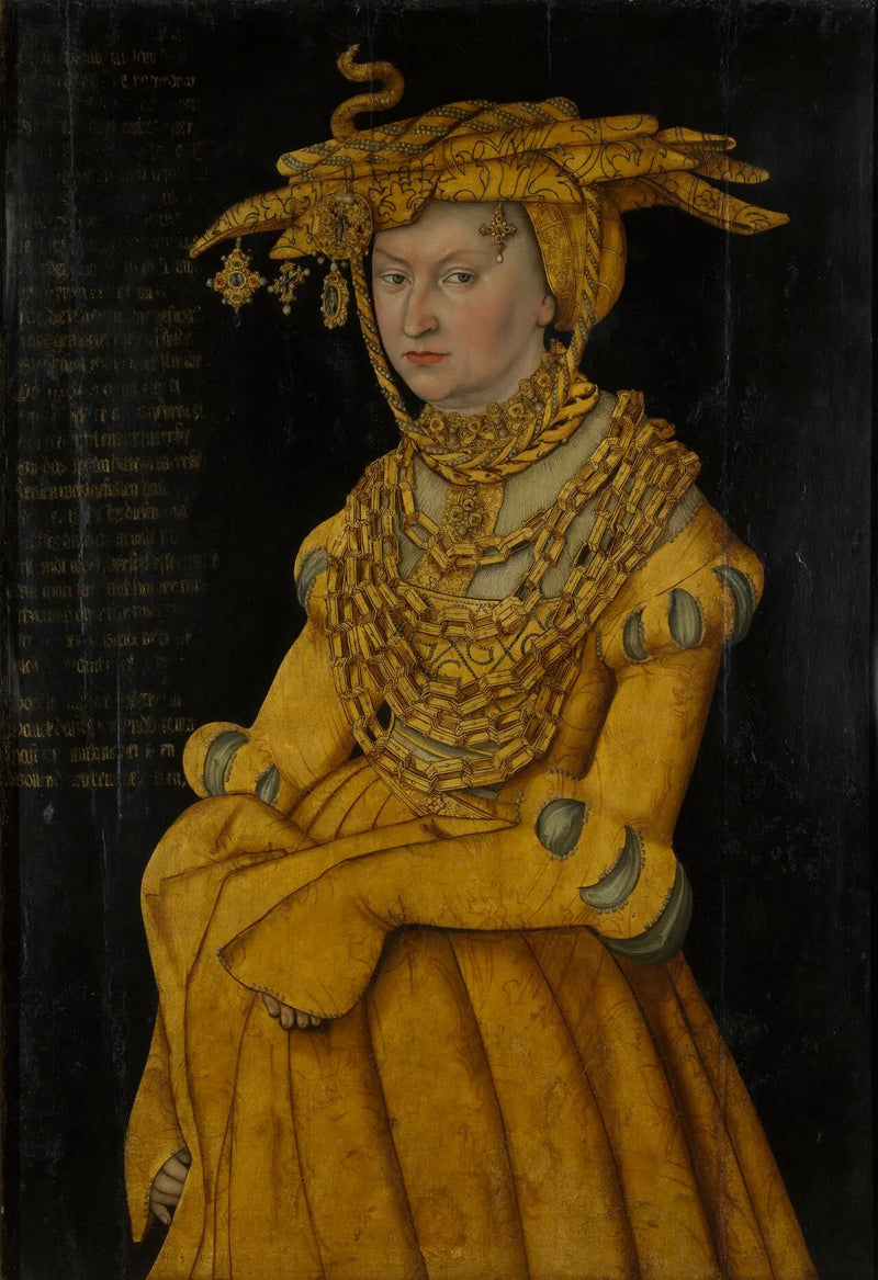 Saxe Düşesi Catherine Portresi - Lucas Cranach the Elder