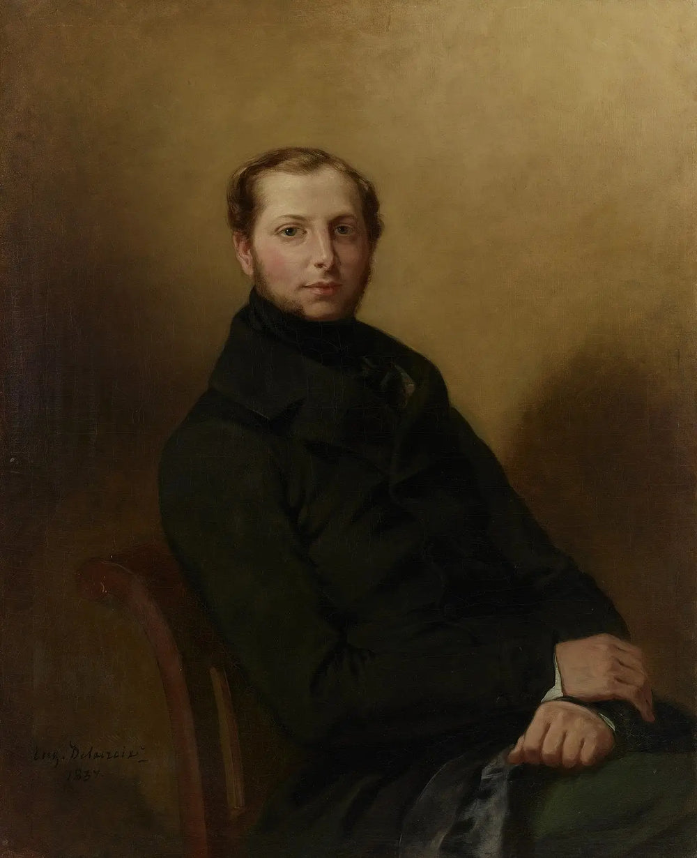 Reproduction du tableau « Portrait du comte Charles de Mornay - Eugène Delacroix » par Alpha Reproduction en peinture à l’huile