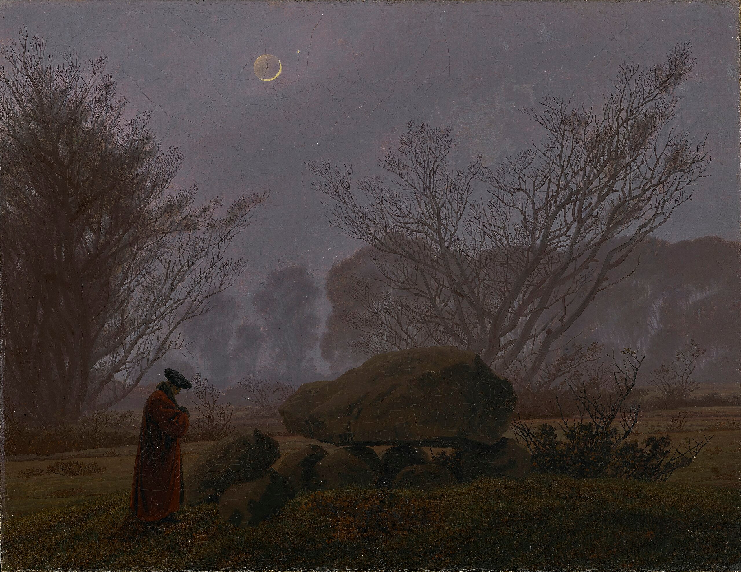 Alacakaranlıkta Yürüyüş - Caspar David Friedrich