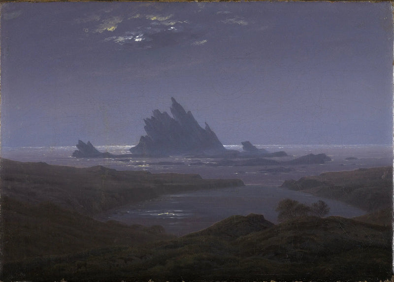 Deniz kenarındaki kayalık resif - Caspar David Friedrich