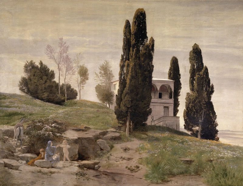 Asılı Kolye: Mısır'dan Kaçış - Arnold Böcklin