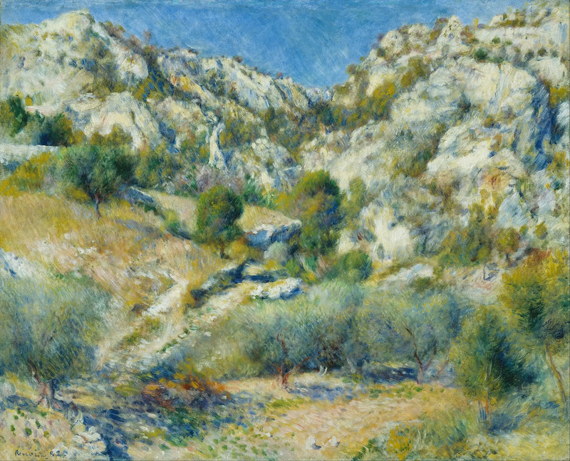 Estaque Kayalıkları - Pierre-Auguste Renoir