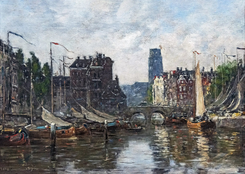 Rotterdam, Borsa Köprüsü - Eugène Boudin