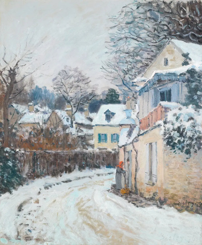 Prenses Caddesi, kış - Alfred Sisley