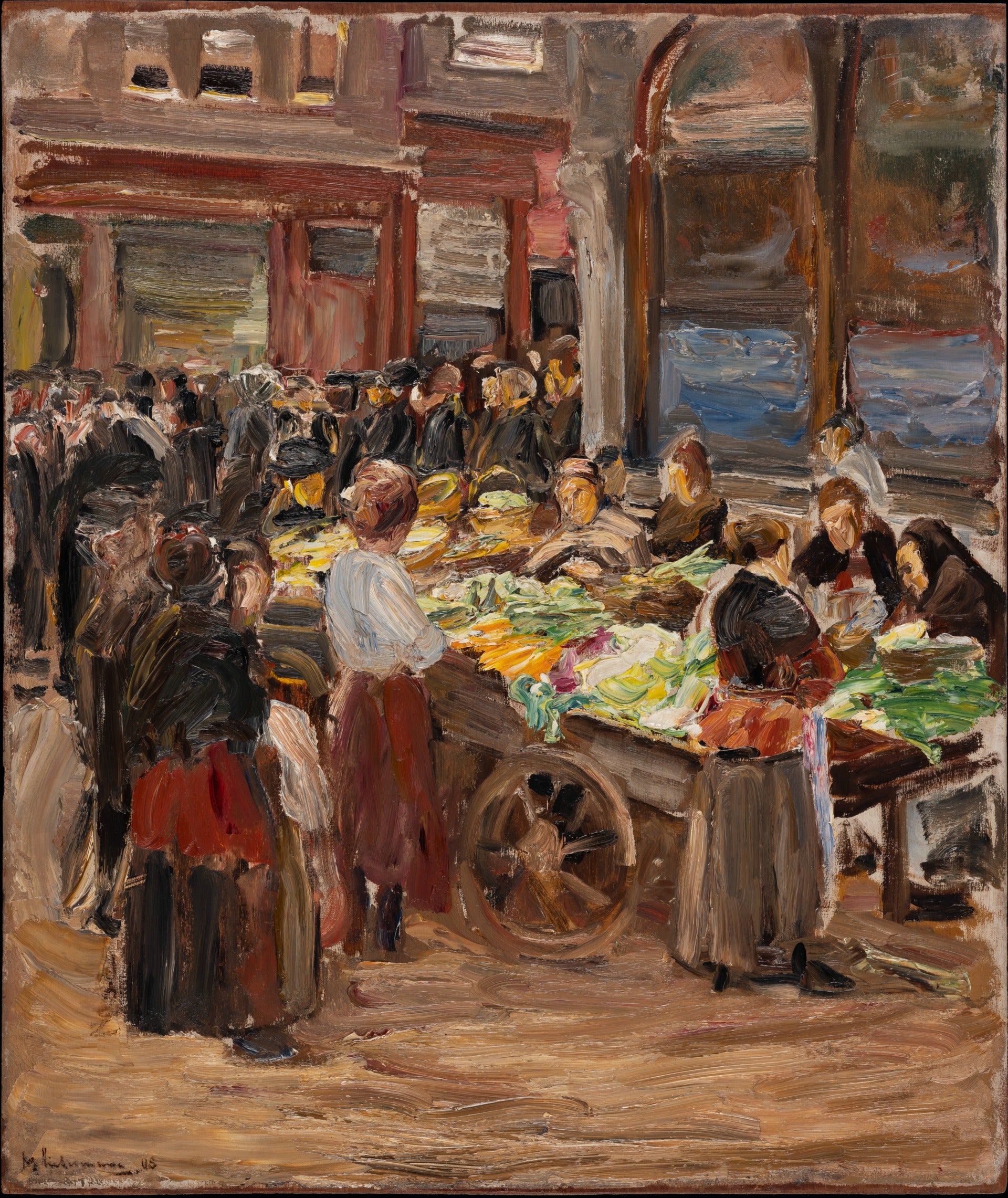 Rue juive d'Amsterdam - Max Liebermann