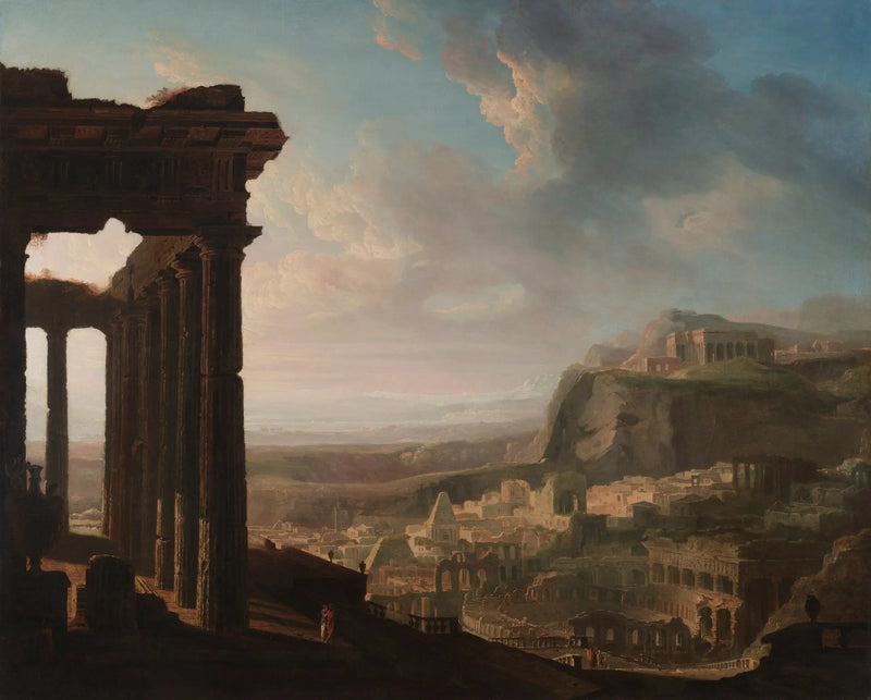 Antik bir şehrin kalıntıları - John Martin