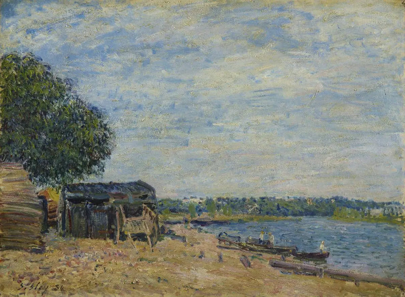 Saint-Mammès. Manzara - Alfred Sisley