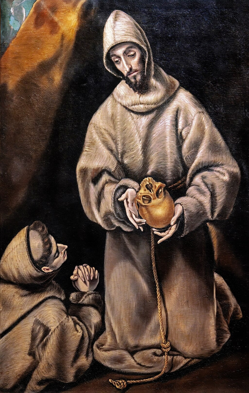 Saint François d'Assise et frère Léon méditant sur la mort - El Greco