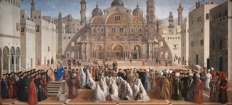Saint Marc'in İskenderiye'de vaazı - Giovanni Bellini