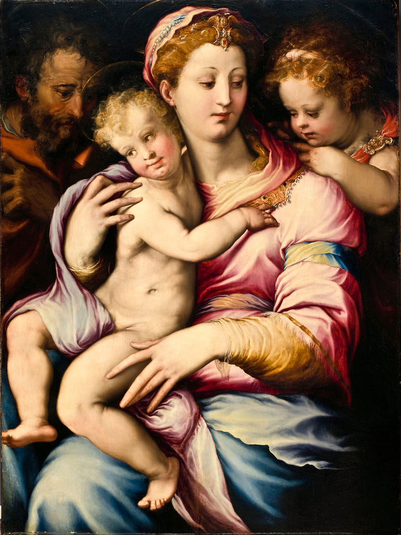 Kutsal Aile ve Vaftizci Yahya - Francesco Salviati