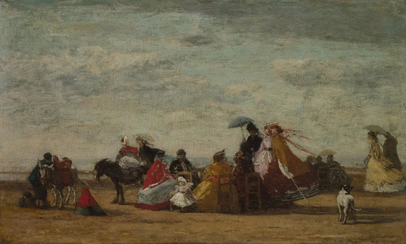 Plaj Manzarası - Eugène Boudin