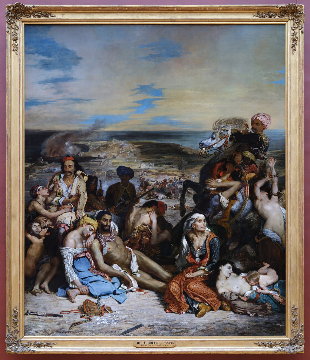 Chios Katliamları Manzaraları - Eugène Delacroix