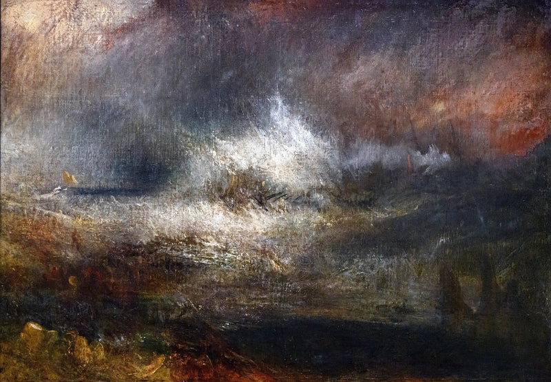 Alevli Kaza ile Fırtınalı Deniz - J. M. W. Turner