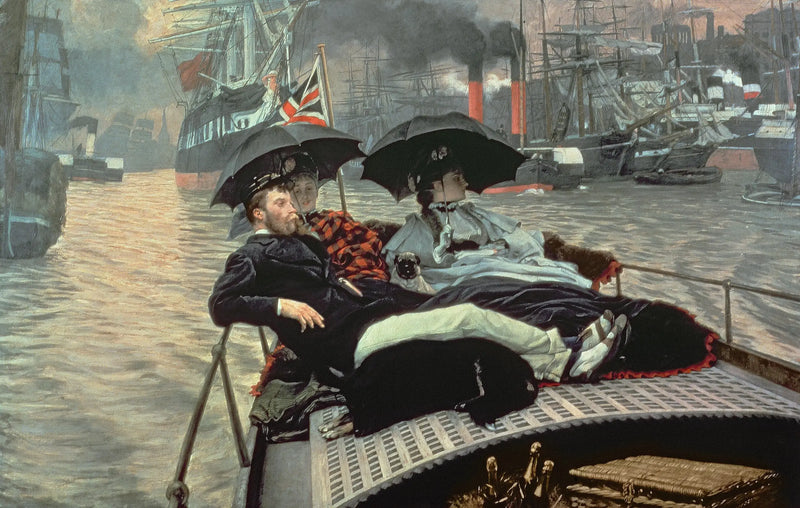 Tamise'de - James Tissot