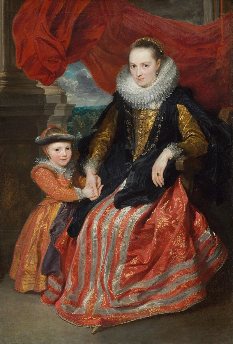Susanna Fourment ve kızı - Antoine van Dyck