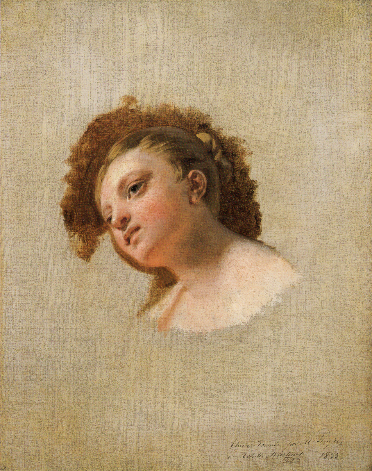 Genç Kadın Başlığı - Jean-Auguste-Dominique Ingres