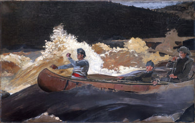 Tir sur les rapides, rivière du Saguenay - Winslow Homer