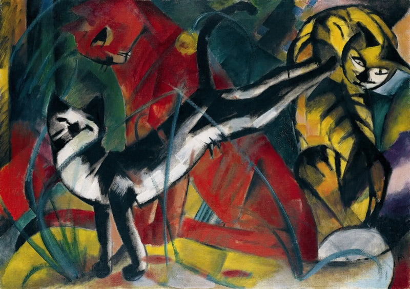 Üç kedi - Franz Marc
