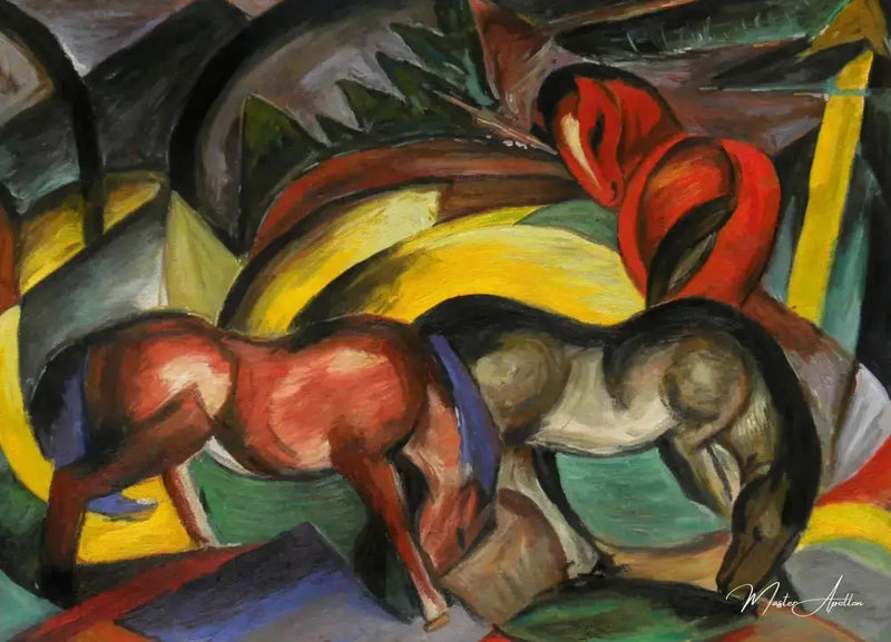 Üç At I - Franz Marc