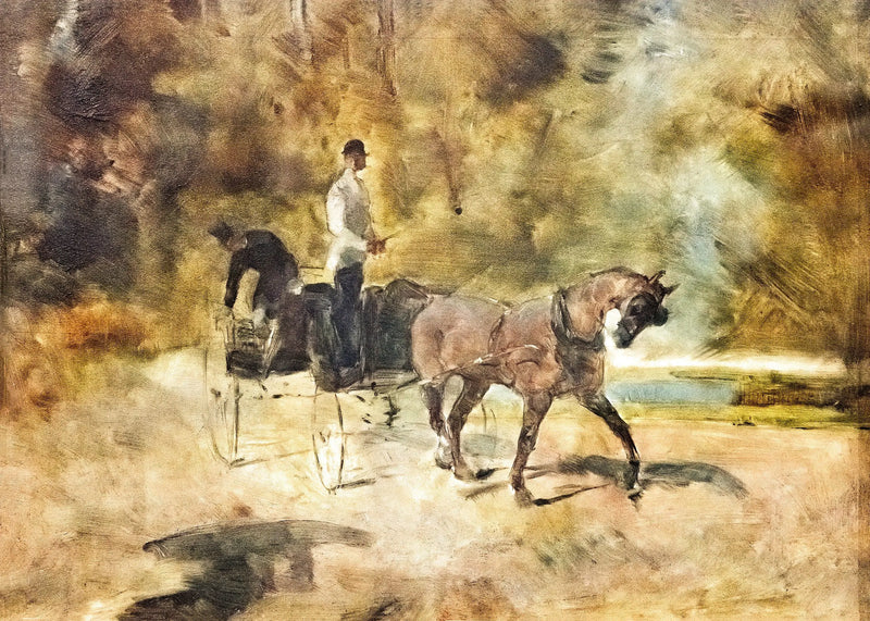 Bir köpek arabası - Henri de Toulouse-Lautrec