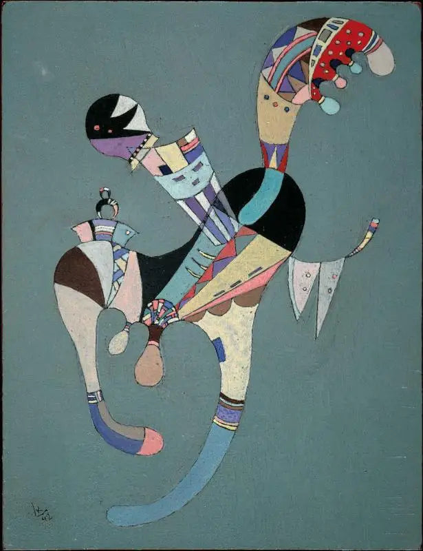Reproduction du tableau « Une figure flottante - Vassily Kandinsky » par Alpha Reproduction en peinture à l’huile