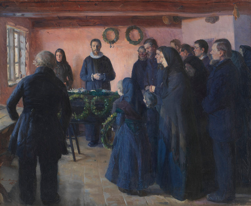 Un enterrement - Anna Ancher - Alpha Reproduction