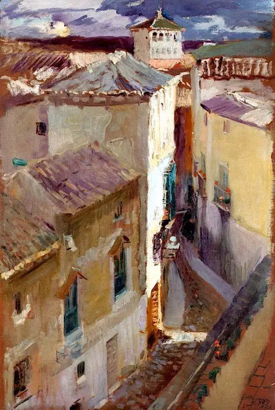 Toledo'da Bir Sokak (Una Calle de Toledo) - Joaquín Sorolla