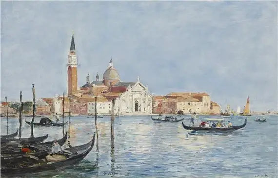 Venedik, San Giorgio Kilisesi - Eugène Boudin