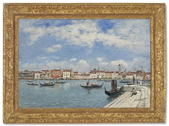 Venedik, San Giorgio'dan Görünüm - Eugène Boudin