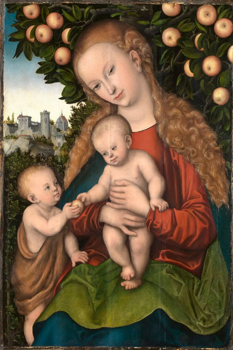 İsa Anası ve Aziz Yuhanna - Lucas Cranach the Elder