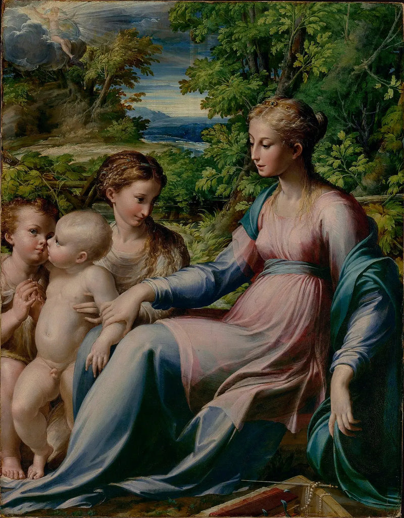 İsa Anası ve Meryem-Magdalena ile Aziz Yuhanna ile Bakire - Parmigianino