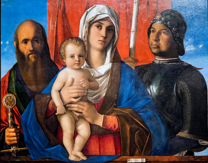 İsa Çocuk ve Paul ile Aziz George Arasında Bakire - Giovanni Bellini