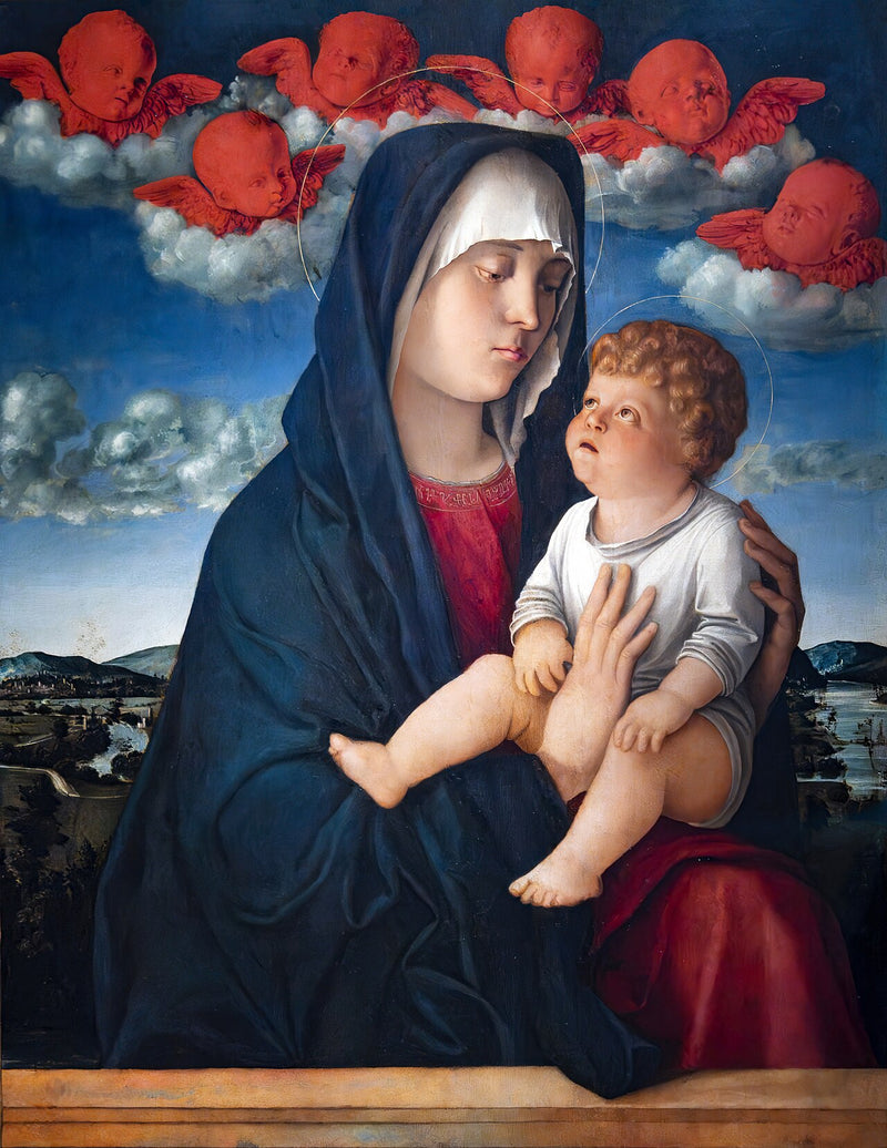 Kırmızı Serafimli Bakire - Giovanni Bellini