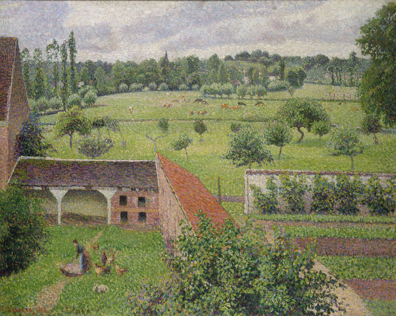 Penceremden Manzara, Éragny - Camille Pissarro