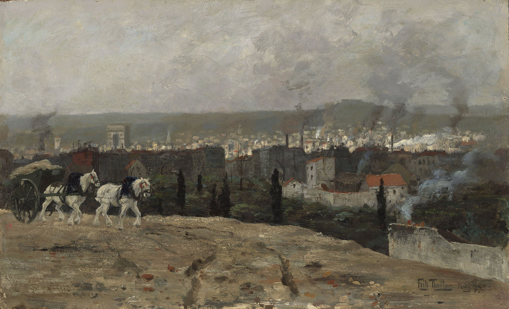 Vue parisienne - Frits Thaulow