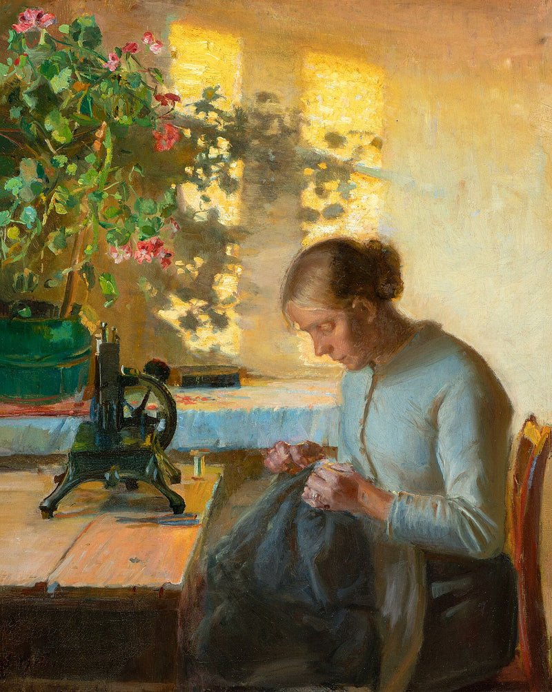 balıkçı kadını terzi - Anna Ancher