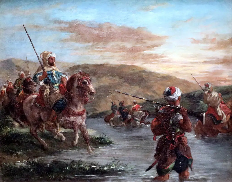 Fas'ta bir geçidin geçişi - Eugène Delacroix
