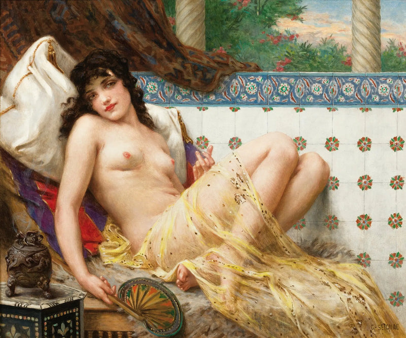 Odaliske ve Mendil - Guillaume Seignac