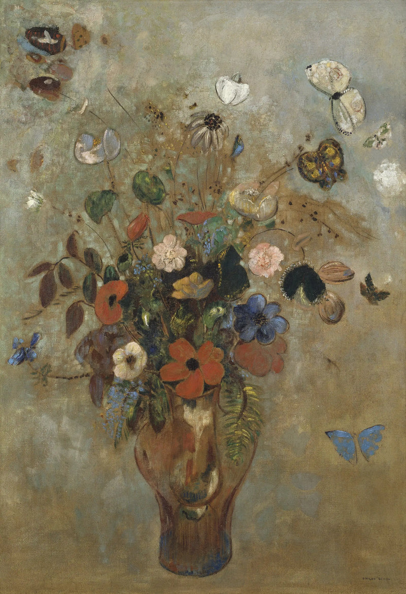 Çiçeklerle Natürmort - Odilon Redon