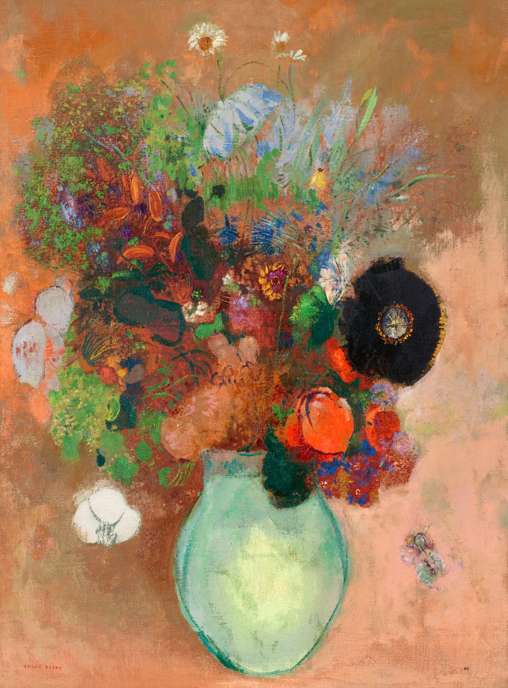 Le pavot noir - Odilon Redon - Alpha Reproduction