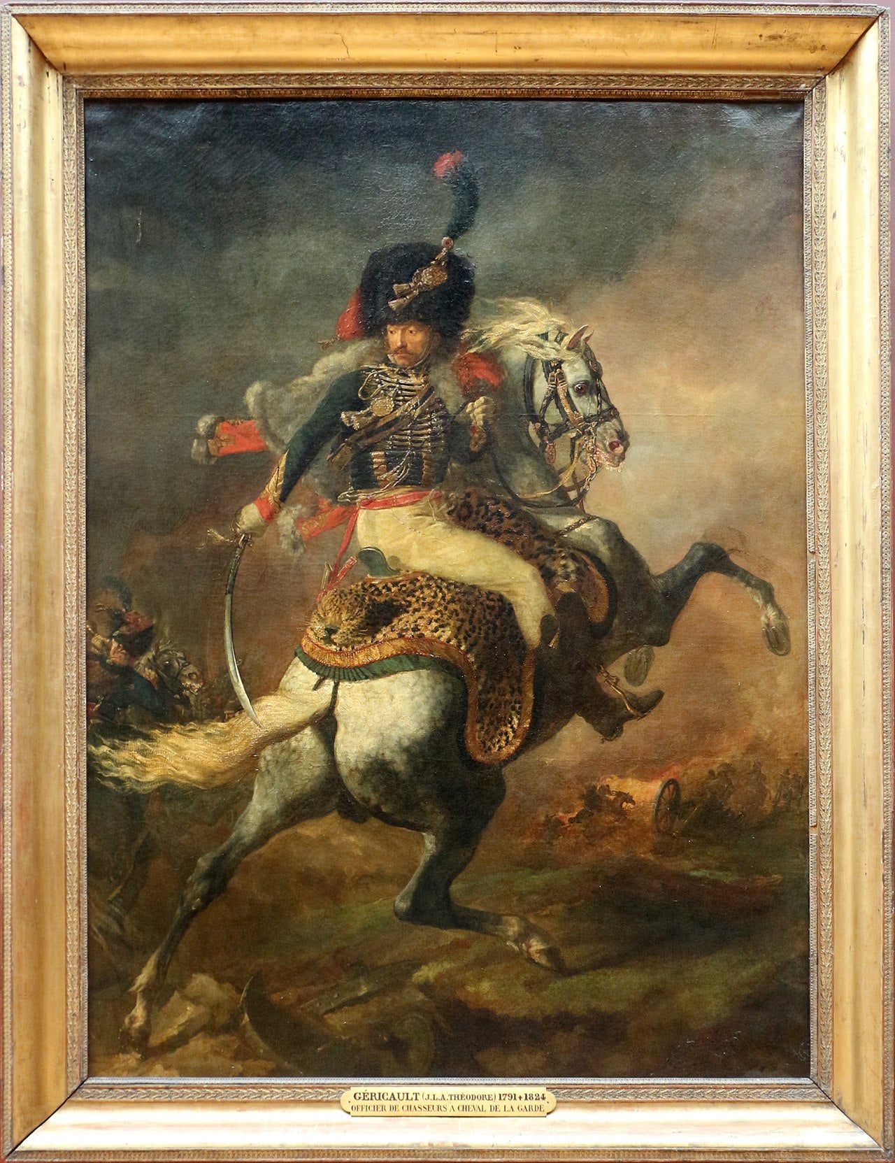 İmparatorluk Muhafızları Atlı Avcı Subayı Saldırıya Geçiyor - Théodore Géricault
