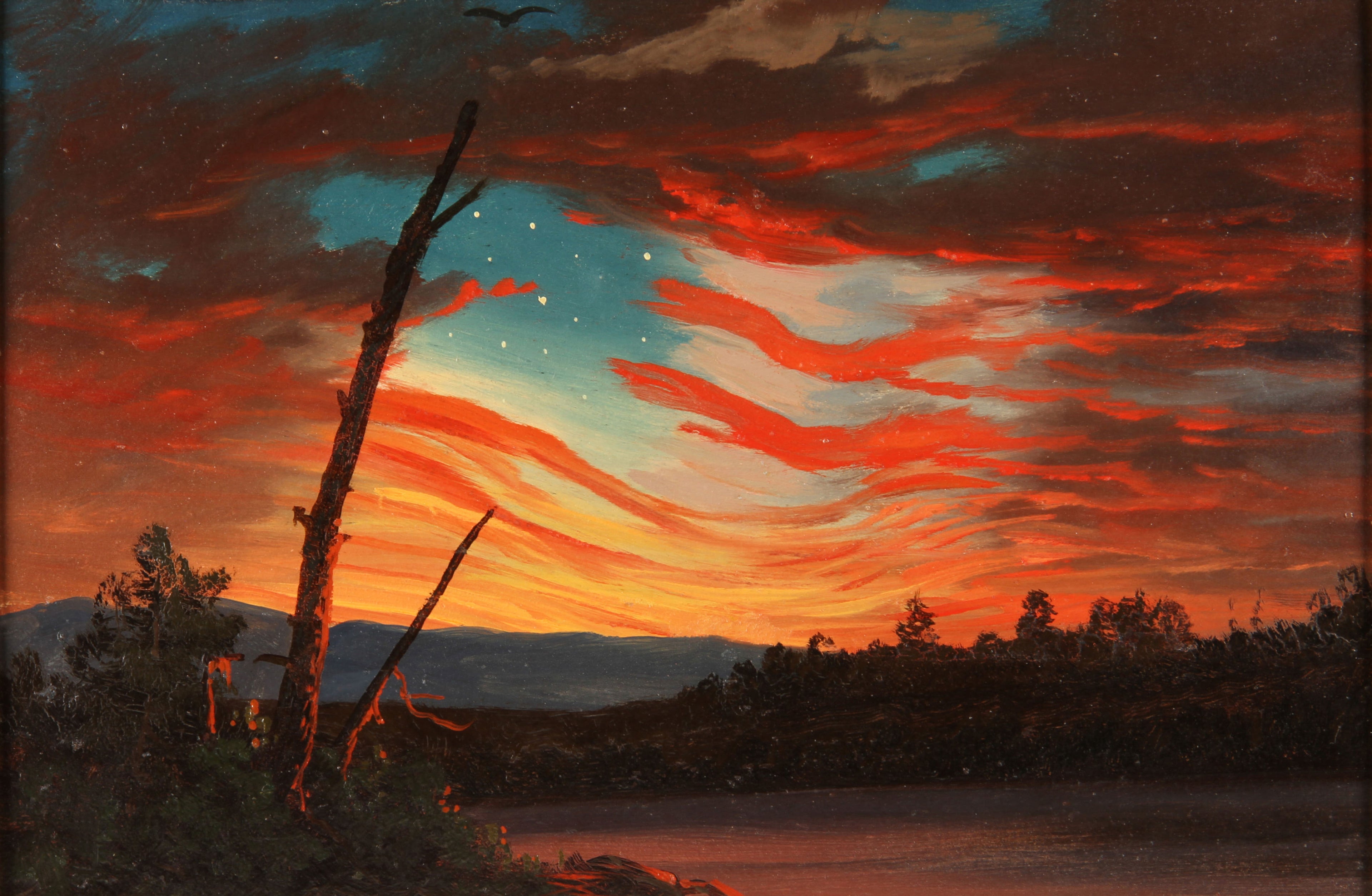 Notre bannière dans le ciel - Frederic Edwin Church