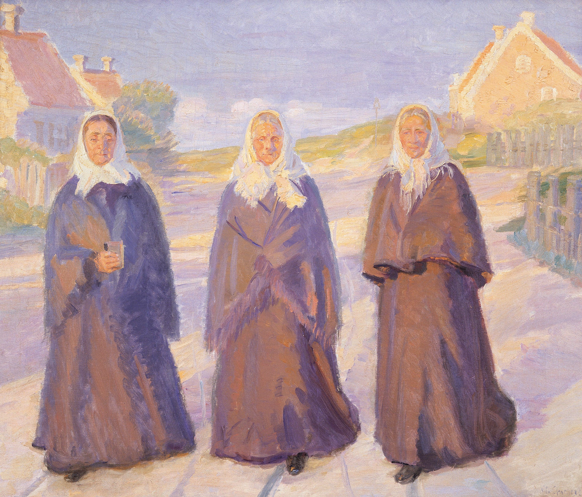 En route pour l’église - Anna Ancher - Alpha Reproduction
